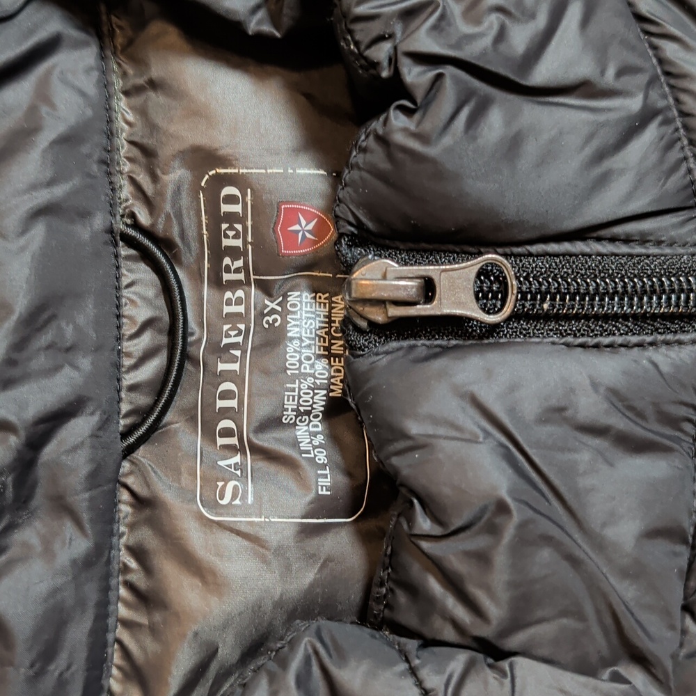 Saddlebred Packable Down Black Lightweight Puffer… - image 2